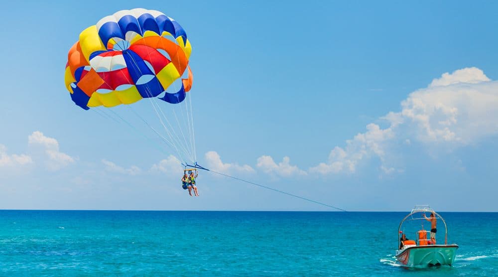 Fly & Beach Experience — Parasailing + West Bay Escape - Shore excursion in Roatan